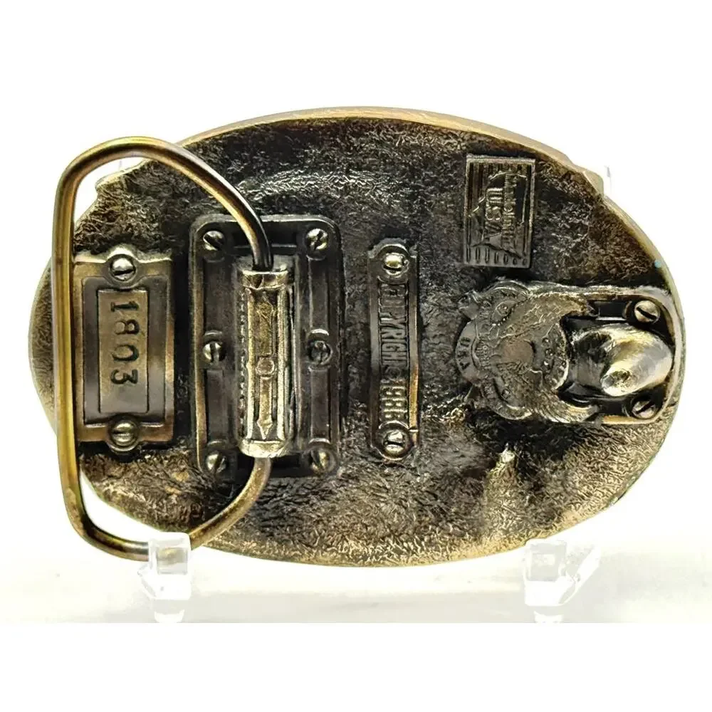 Horse Creek Buckles Welder No 1803 Enamel Belt Buckle